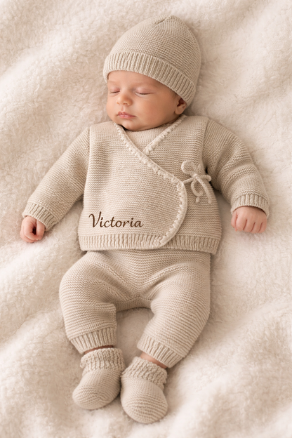 Ensemble naissance tricot